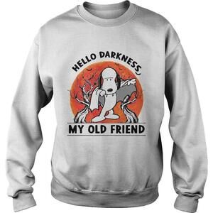 Snoopy Dracula Hello Darkness My Old Friends Sweatshirt